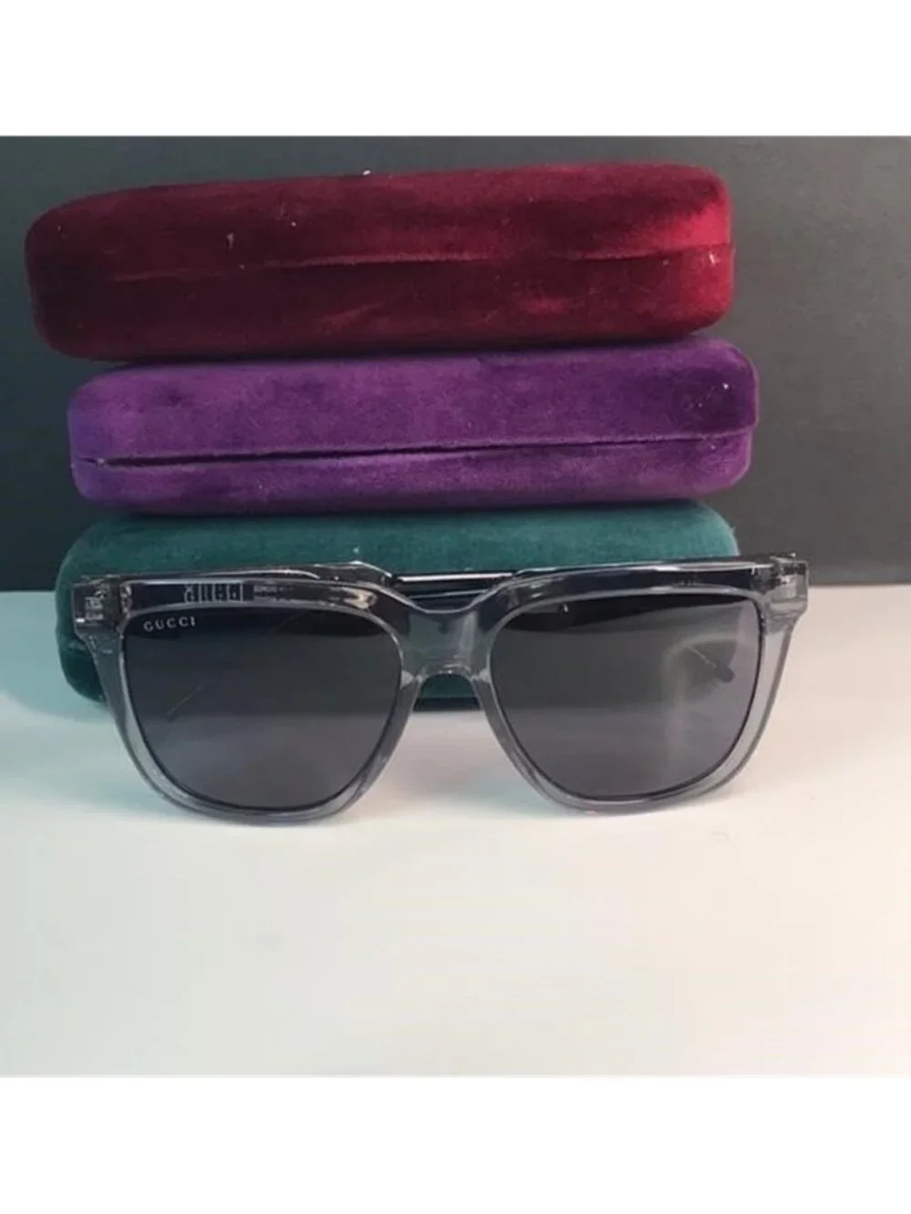 💯 Authentic - New GUCCI GG0976S 001 transparent